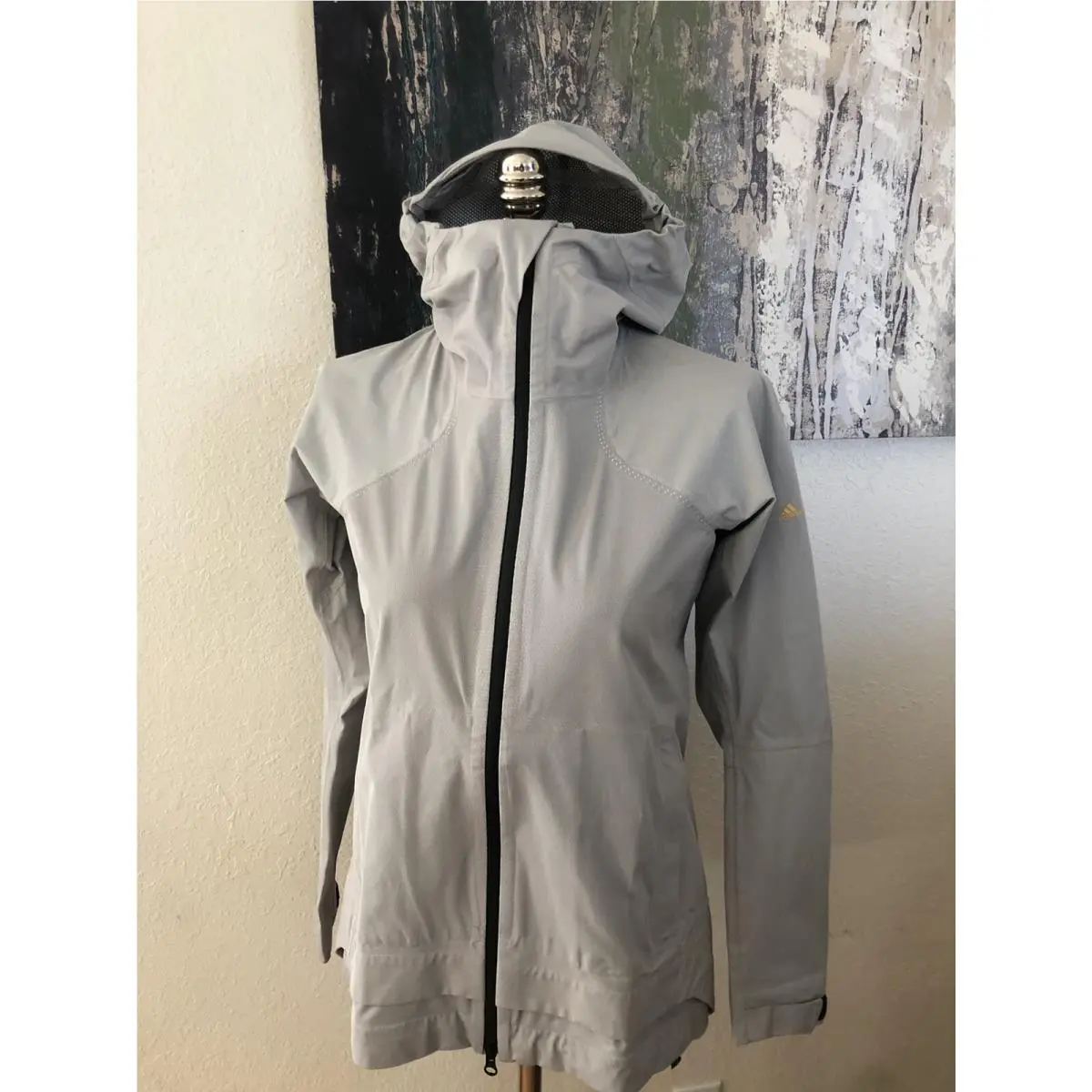 Adidas Terrex Outdoor Al Aire Libre Metal Grey Rain.rdy Jacket Womens XS