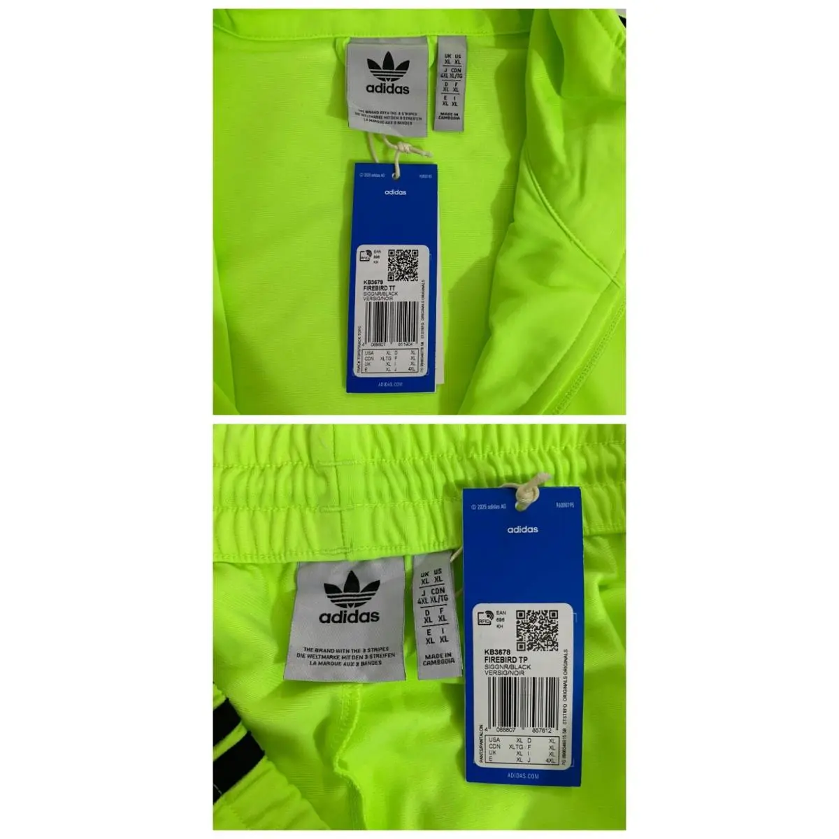 Adidas clothing - Signal Green Black 3