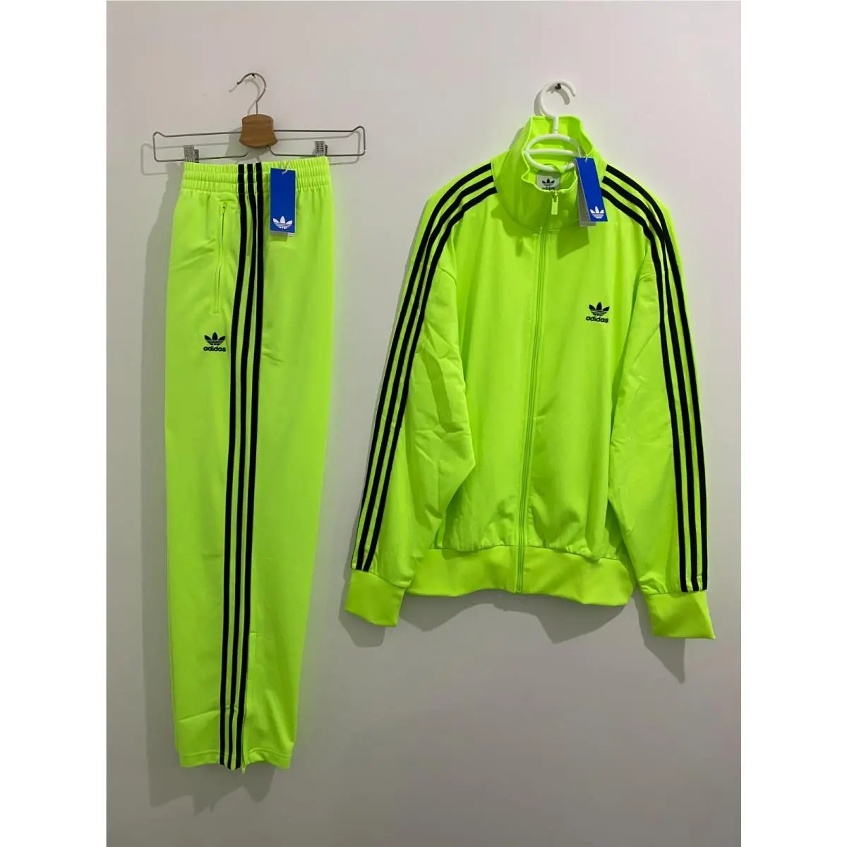 Adidas Originals Classics Firebird Tracksuit Signal Green Black Size XL