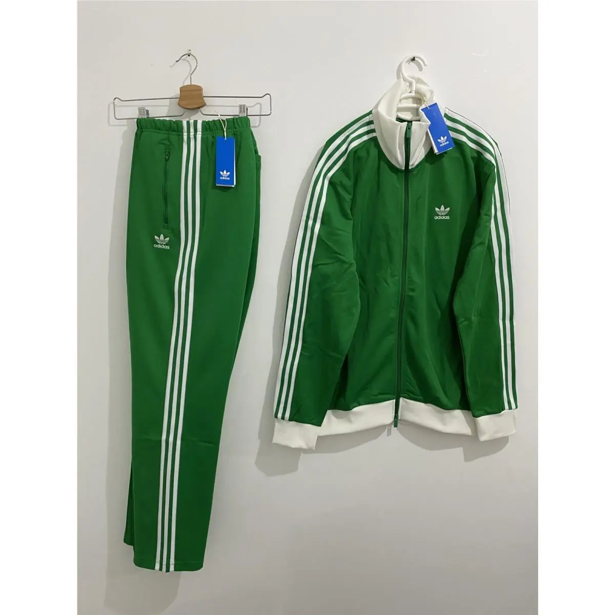 Adidas Originals Beckenbauer Tracksuit Green White Size 2XL