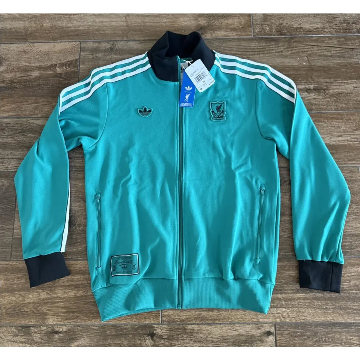 Adidas clothing - adidas Liverpool FC Terrace Icon Track Top - JW5464 - Green (UPC: 197623962478) 9