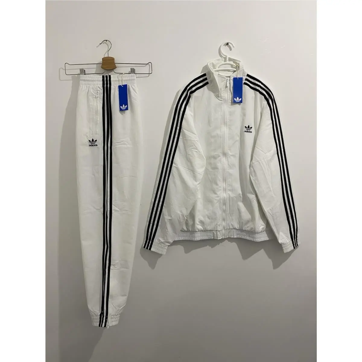 Adidas Originals Classics Adicolor Firebird Woven Tracksuit White Black Size XL