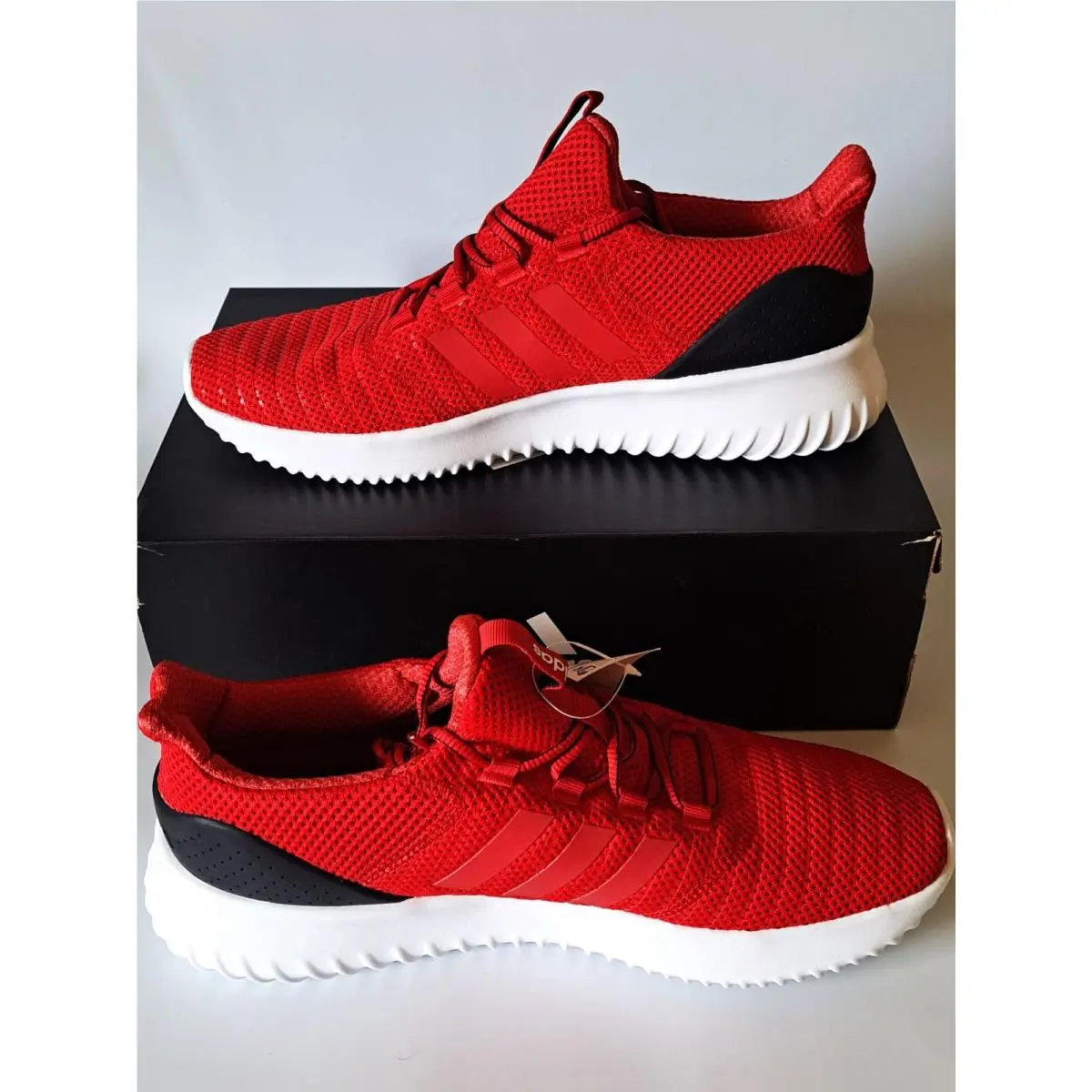 Adidas Men`s Size 13 Energy Cloudfoam Sneakers Shoes Red Black White B43864