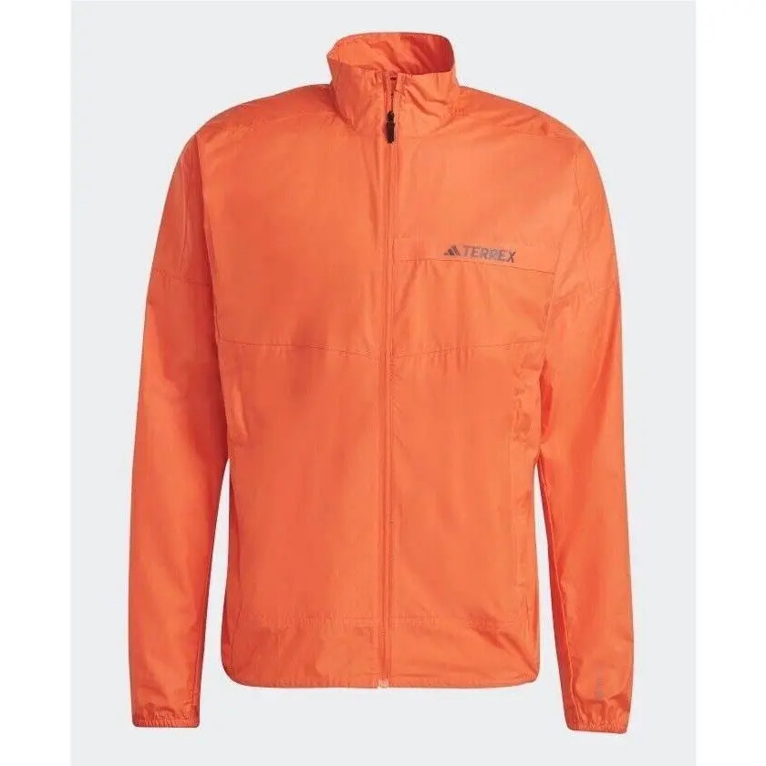Adidas Terrex Windbreaker Men`s Size XL Orange Jacket HM4027