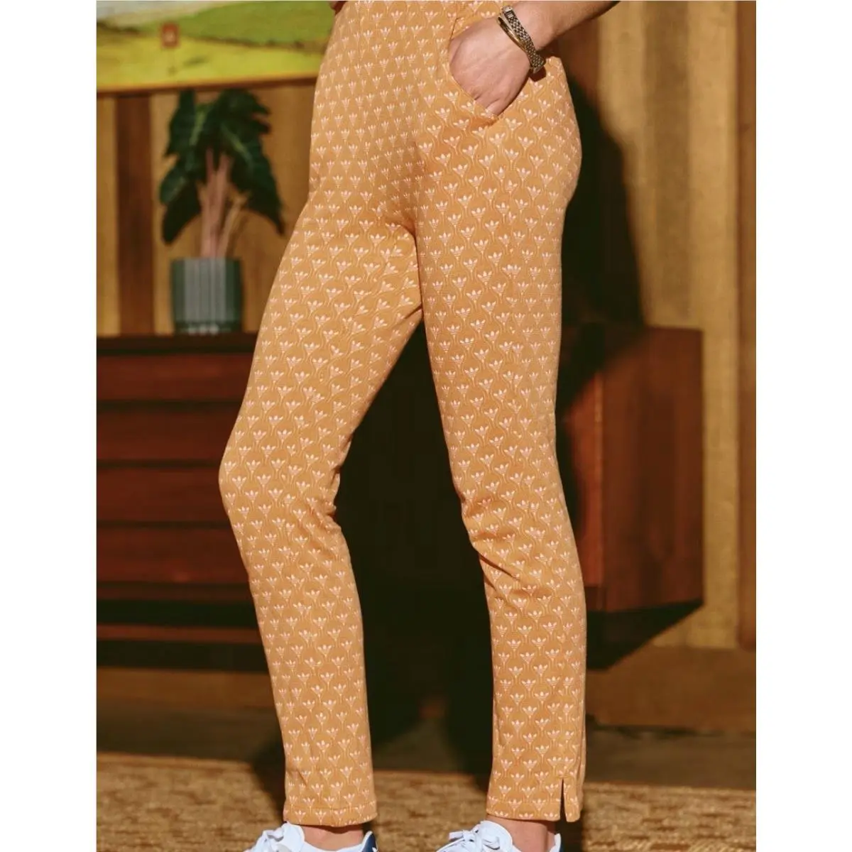 Adidas Originals All Over Pants Dusky Orange Women’s Small 6 UK 10 KB8609 Golf
