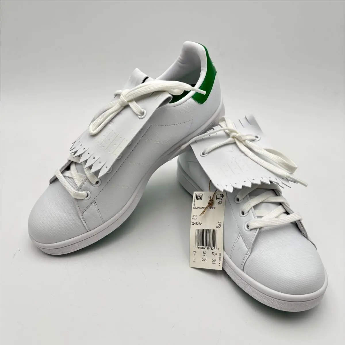 Adidas Stan Smith Golf Shoes White Green Spikeless Men’s Sz 9 Q46252