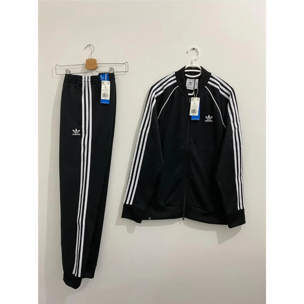 Adidas Originals Classics Superstar Tracksuit Black White Size L