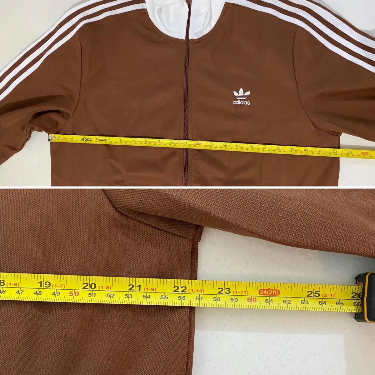 Adidas clothing - Preloved Brown White 8