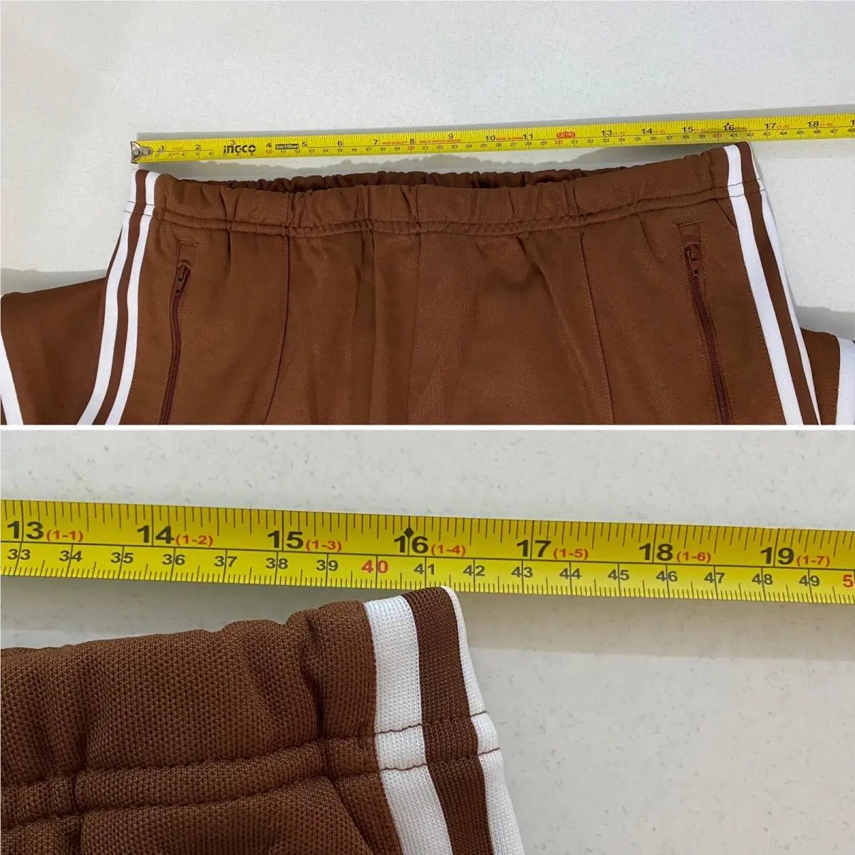 Adidas clothing - Preloved Brown White 10