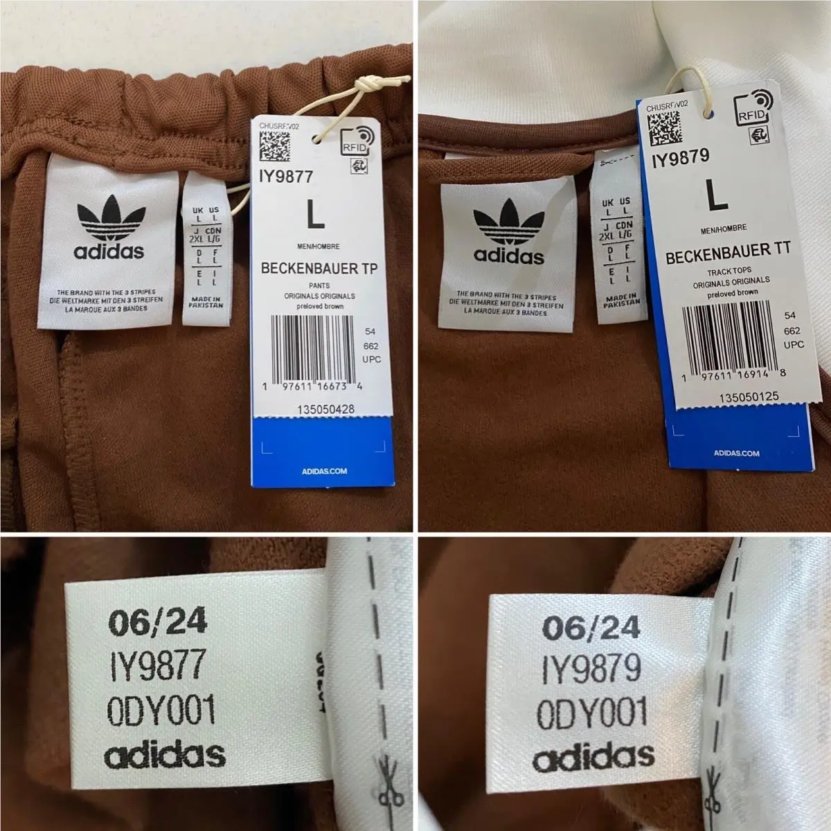 Adidas clothing - Preloved Brown White 3