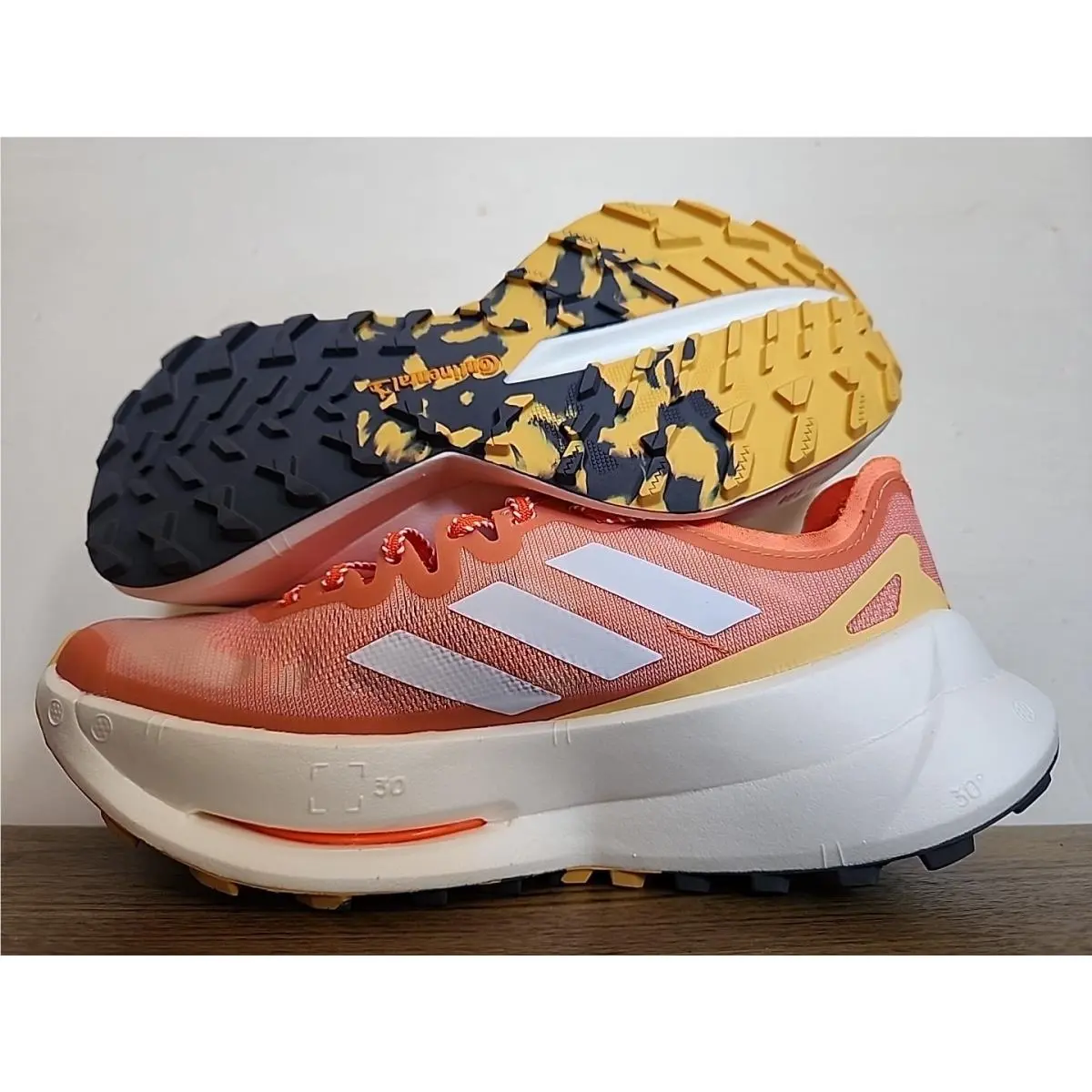Adidas Terrex Agravic Speed Ultra Trail Running Shoes Women`s Size 10.5 Orange