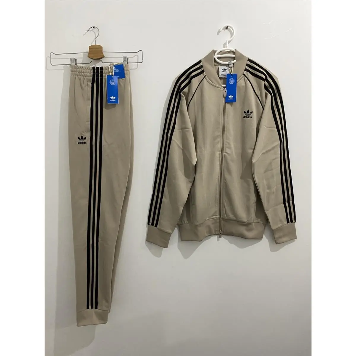 Adidas Originals Classics Superstar Tracksuit Wonder Beige Black Size XL