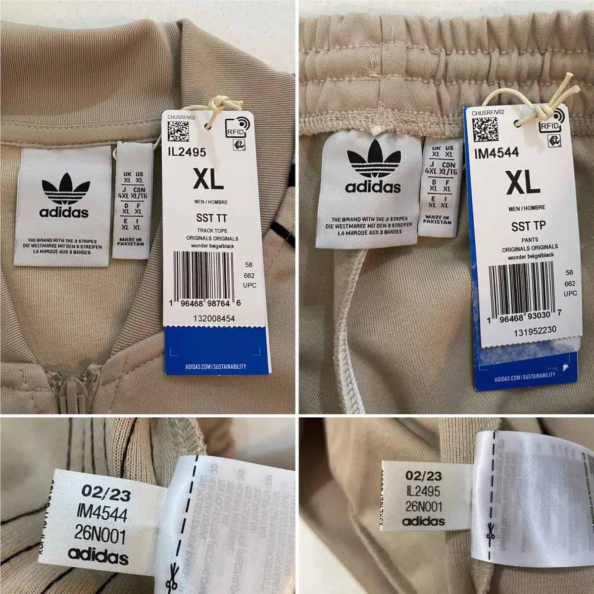Adidas clothing - Wonder Beige Black 3