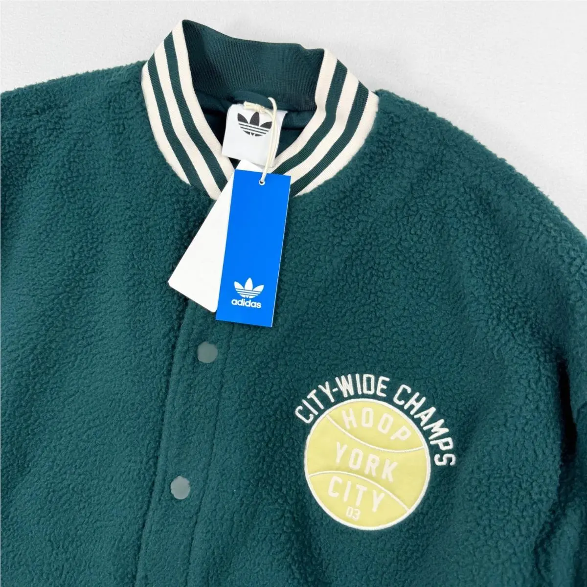 Adidas Hoop York City Coach Jacket Size M Aurora Ivy JY4734