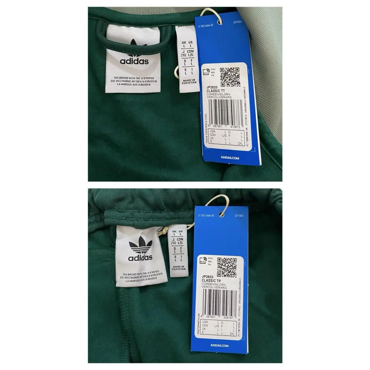 Adidas clothing - Collegiate Green Silver Green 3