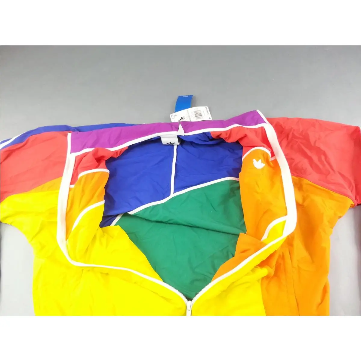 Adidas clothing - Pride Off Center Windbreaker - Pride Off Center Windbreaker - GD0955 - Multicolor, Red, Orange, Yellow, Blue, Green, Purple 4
