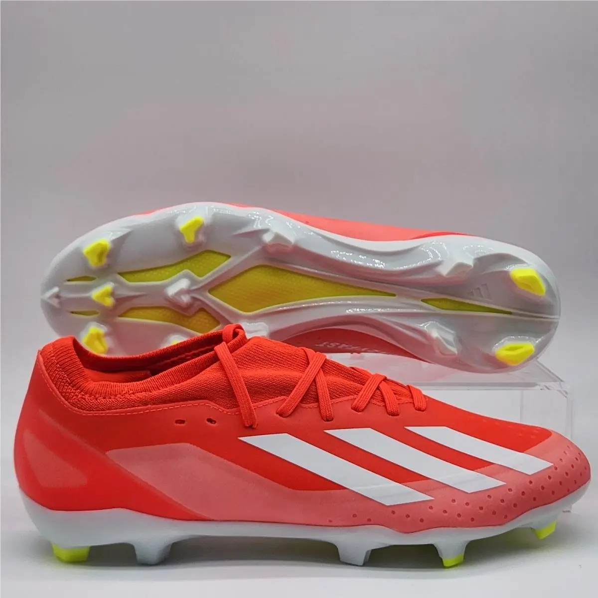 Mens Size 11 Adidas X Crazyfast League FG Red White Soccer Cleats IE2377