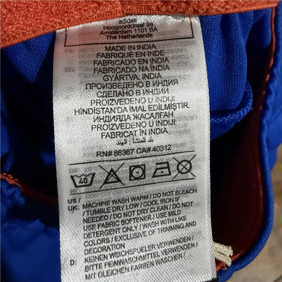 Adidas clothing - Blue/White 16