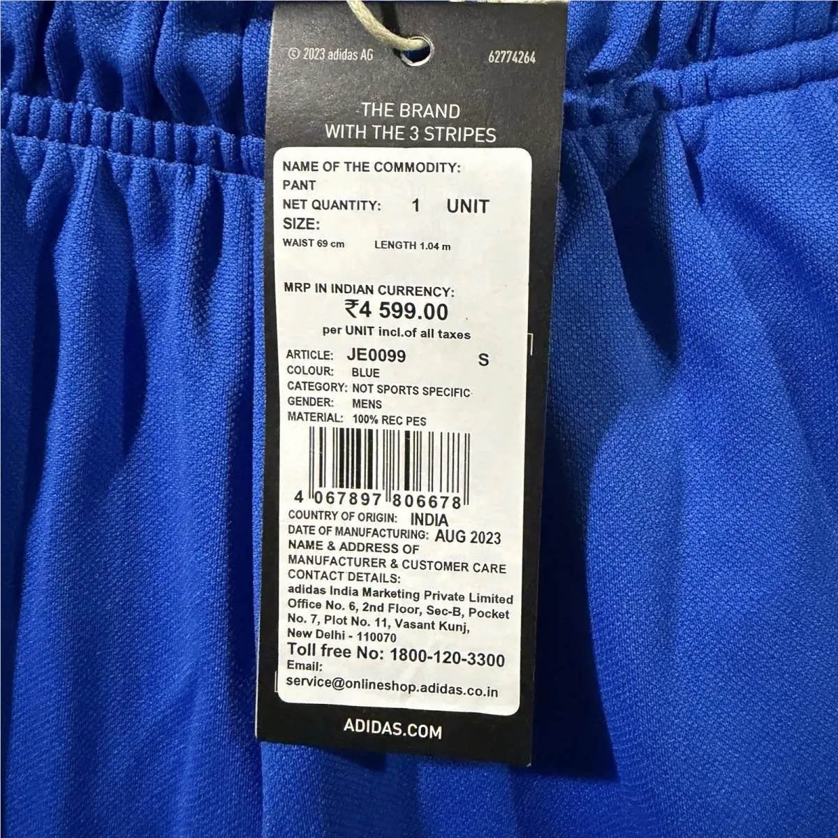 Adidas clothing - Blue/White 5