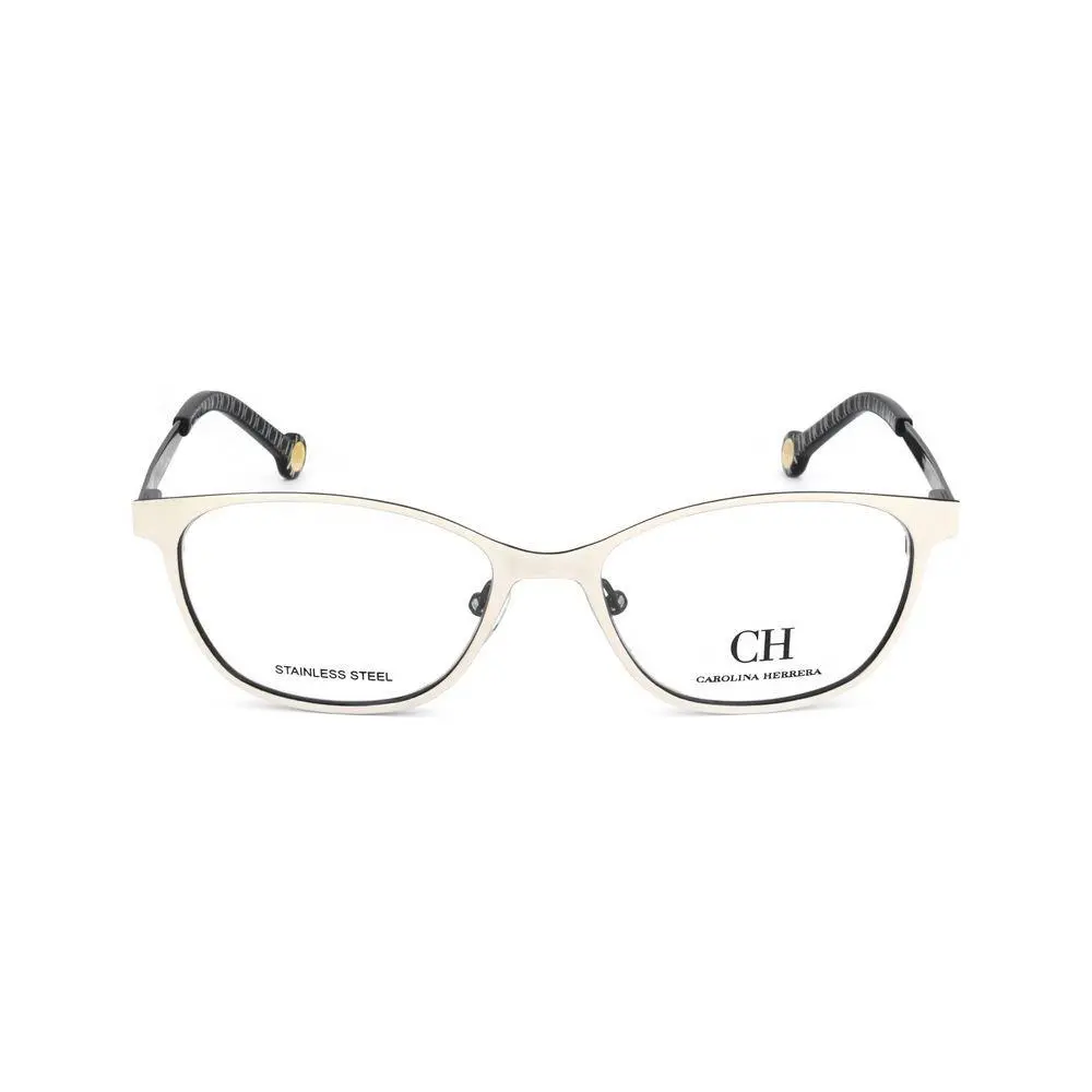 Carolina Herrera Black Stainless Steel Glasses Frames