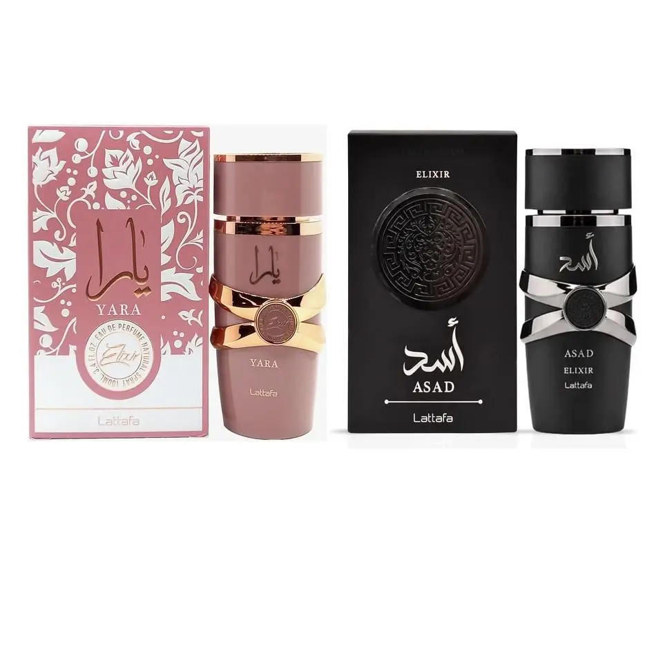 Asad and Yara Elixir Edp 3.4 oz / 100 ml 2 Pcs Combo For Men and Women by Lattafa