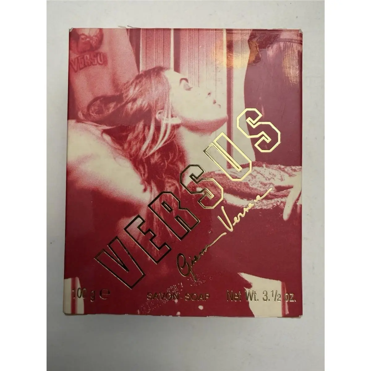 Vintage Gianni Versace Versus Soap For Women 100g 3.5oz Red Soap Box