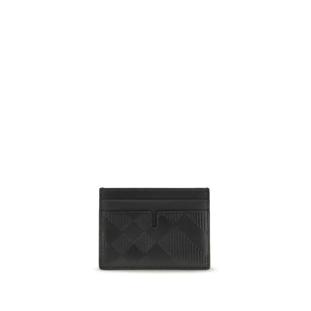Burberry Black Calf Leather Bos Taurus Wallet - BU8112304A1189BB