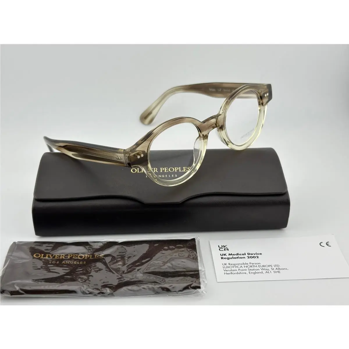 Oliver Peoples OV 5466U 1647 Londell Eyeglasses Brown Horn 44-21