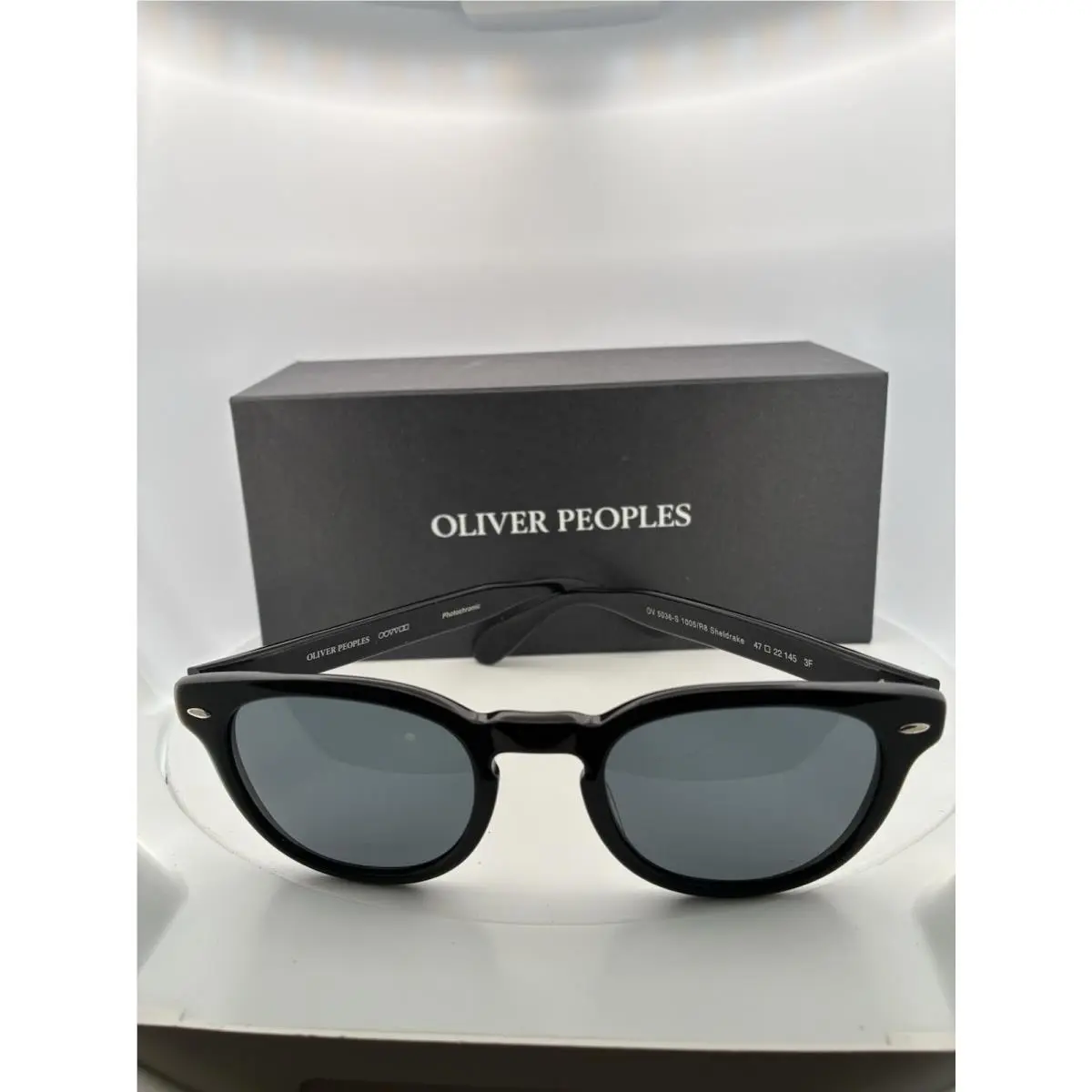 ￼ Oliver Peoples Sheldrake 47 BK Indigo Old Stock with Papers