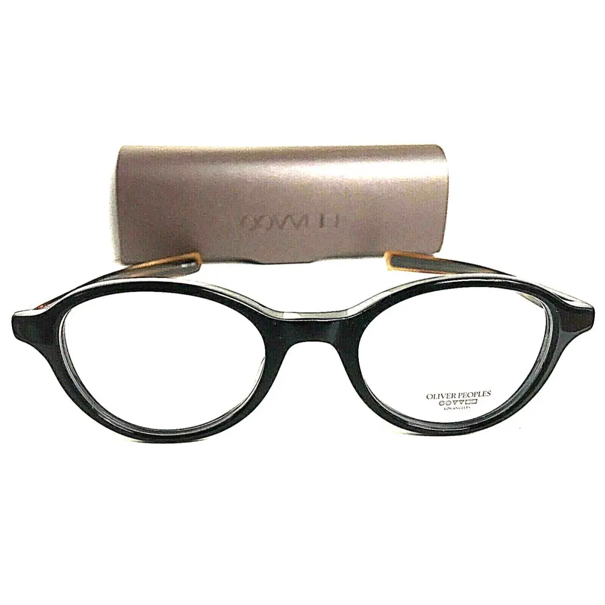 Oliver Peoples Rowan Bk/syc Black Oval 46mm Men’s Women’s Eyeglasses Frame