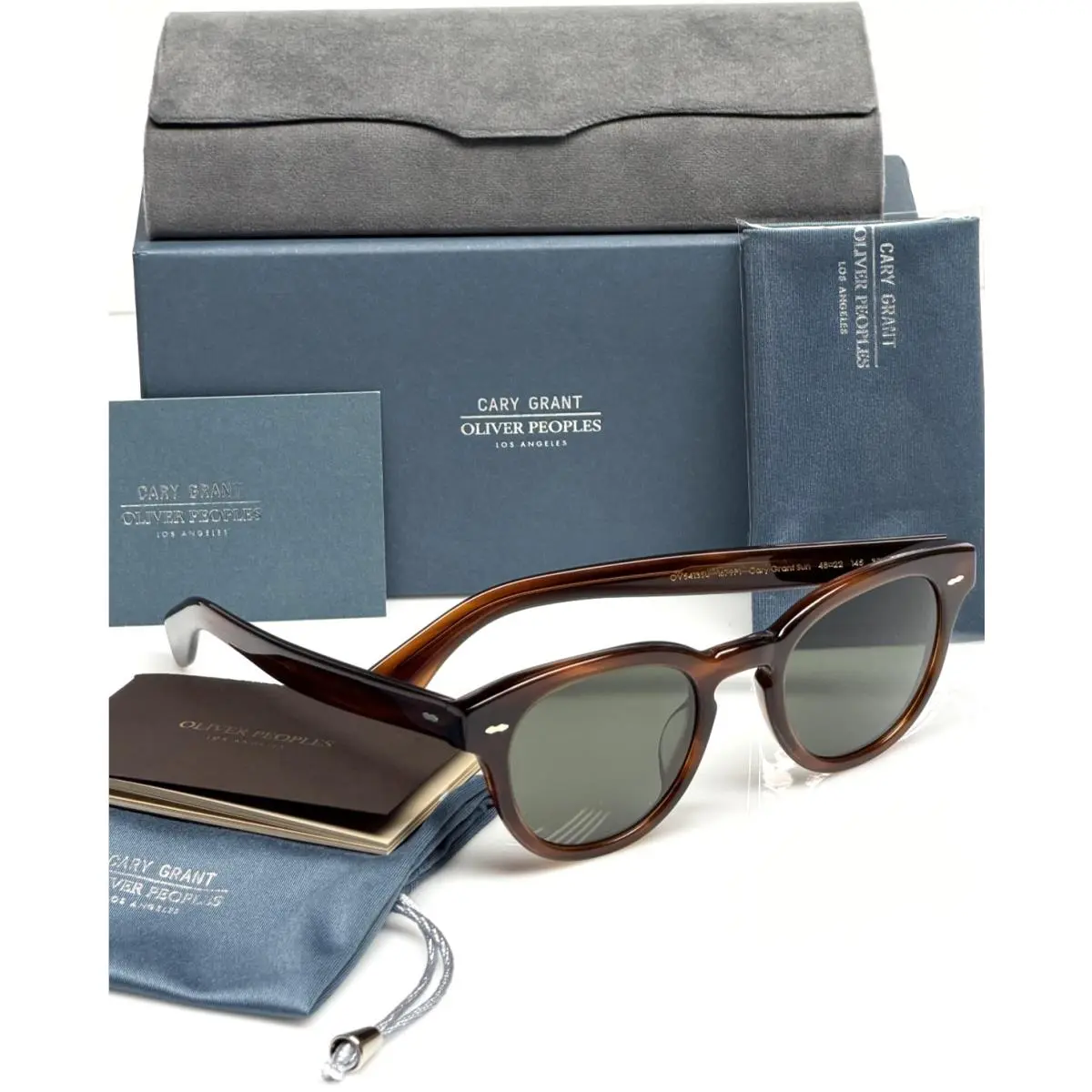 Oliver Peoples Cary Grant Sun OV 5413SU Grant Tortoise/G15 Polar 48mm Sunglasses
