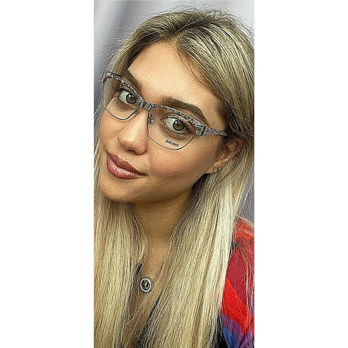 Just Cavalli JC 0476 JC0476 016 Silver 53mm Rx Women`s Eyeglasses Frame