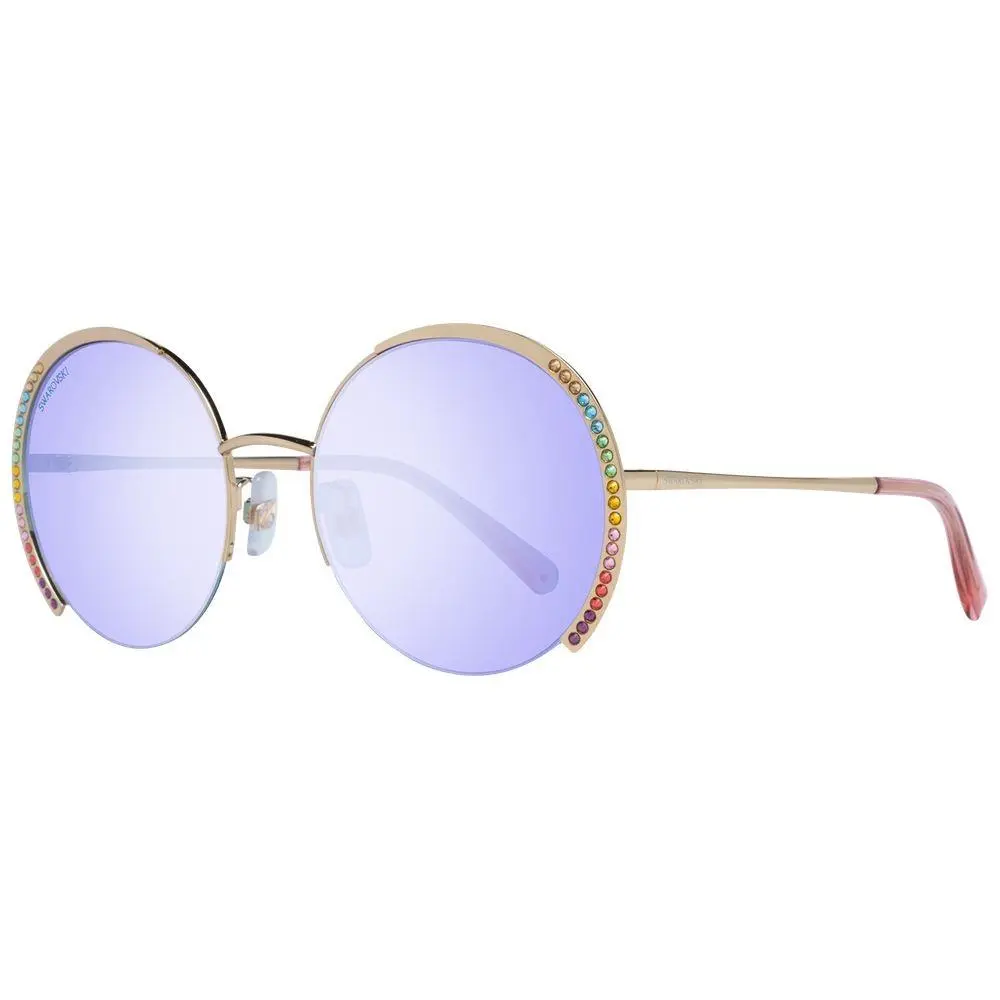 Gold Metal Sunglasses by Swarovski