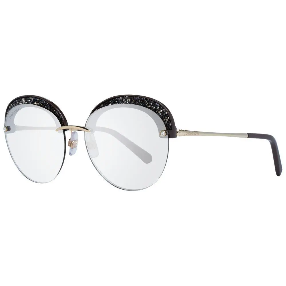 Swarovski Gold Metal Plastic Sunglasses