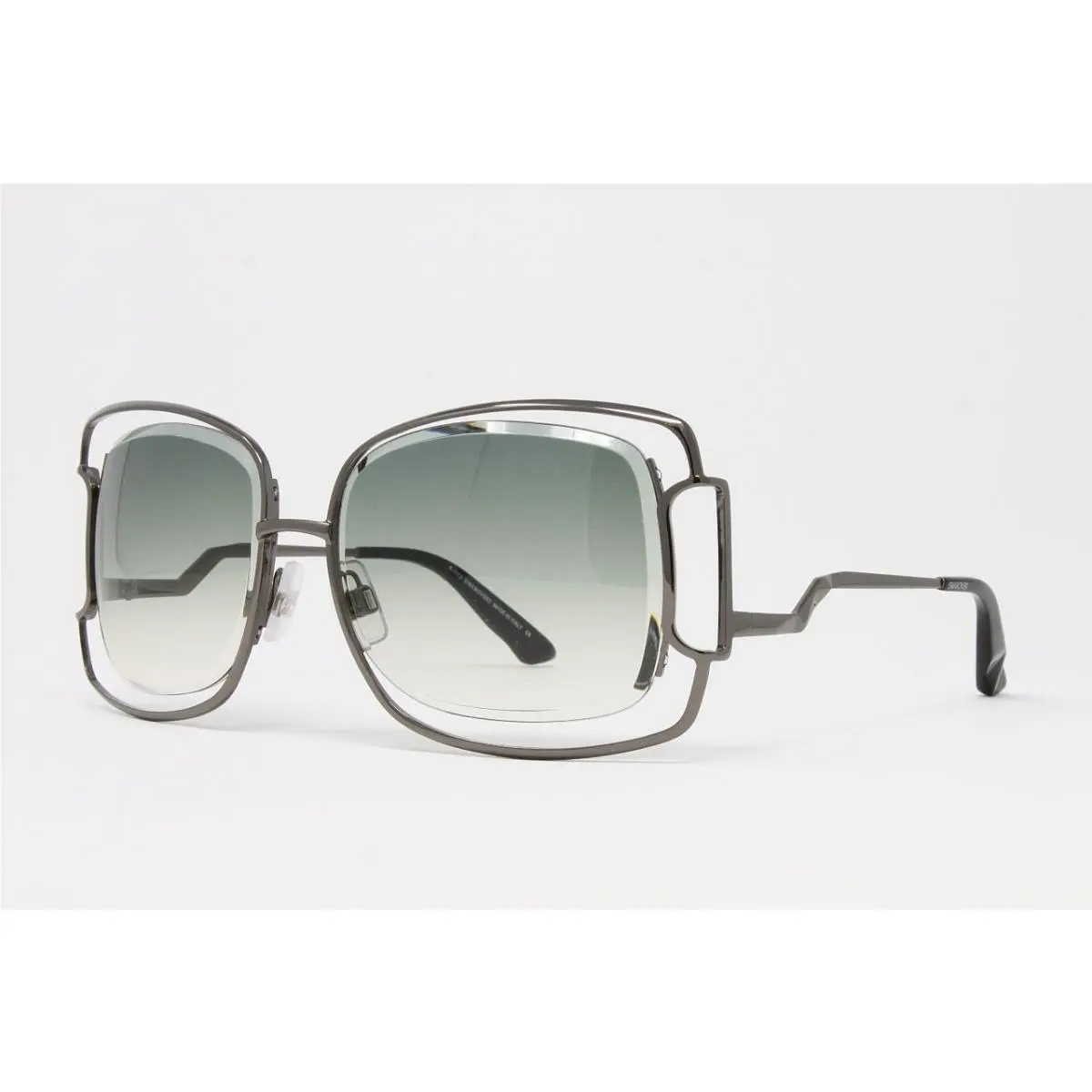 Women`s Sunglasses SK0047S-09P Dark Gunmetal 59mm Metal Square by Swarovski