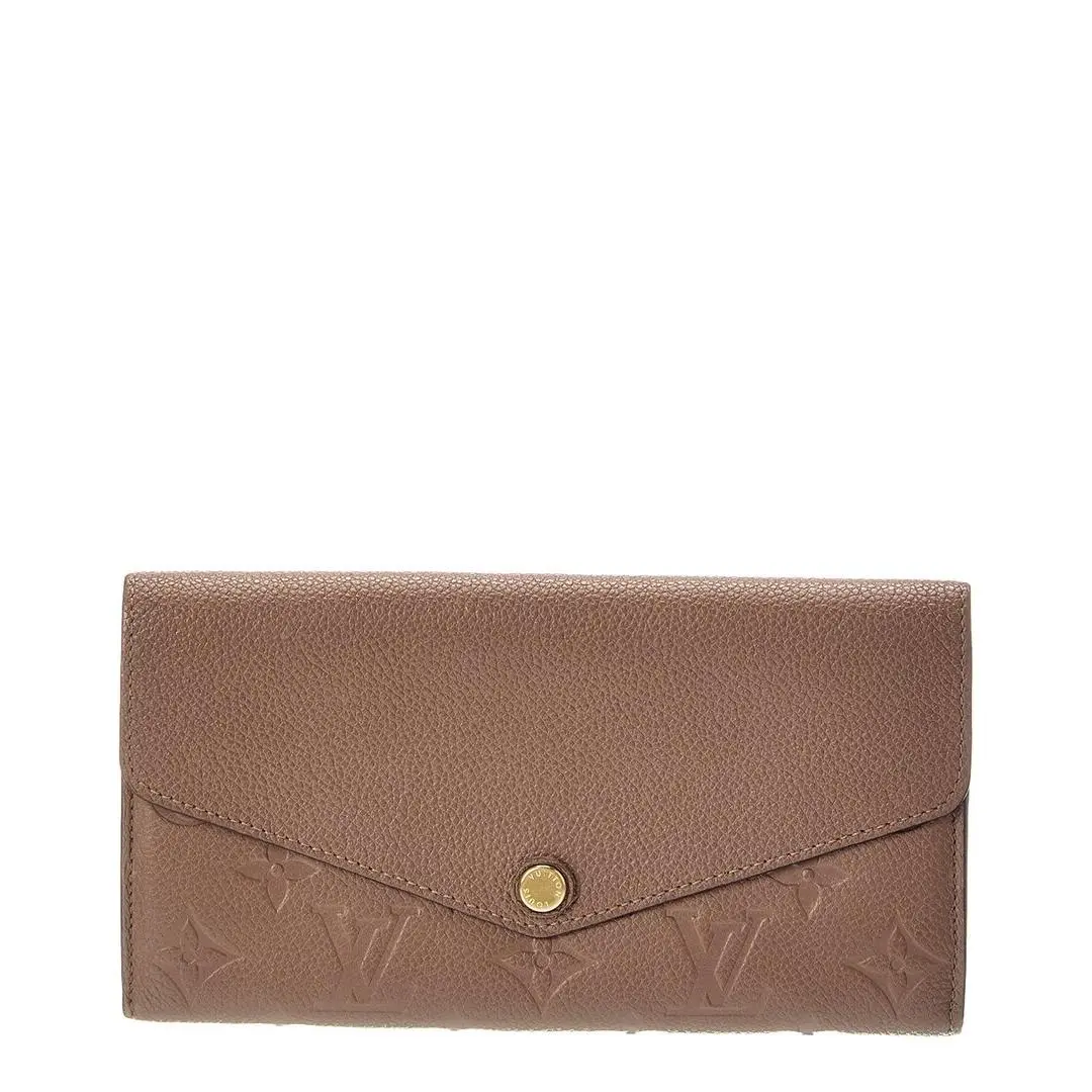 Taupe Glace Empreinte Leather Empreinte Sarah Wallet Nm by Louis Vuitton