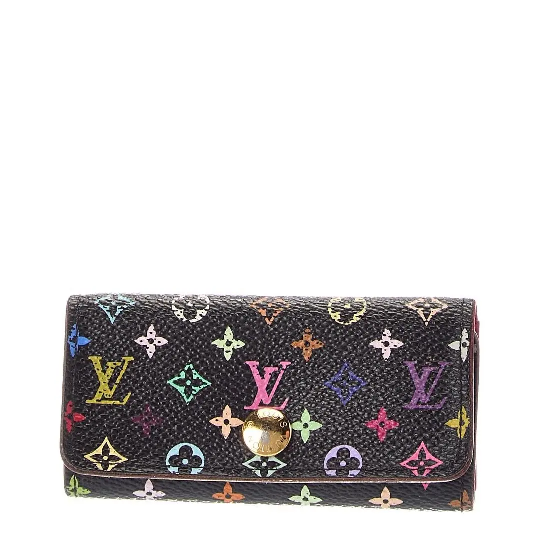 Black Grenade Monogram Multicolor Coated Canvas Keyholder by Louis Vuitton