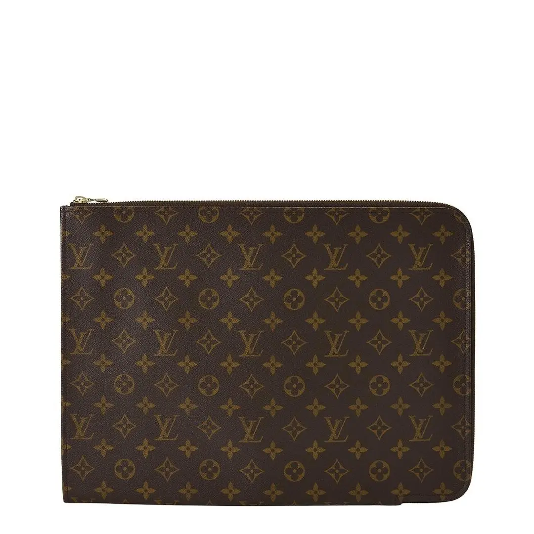 Louis Vuitton Brown Monogram Canvas Poche Documents Gm Pre-loved