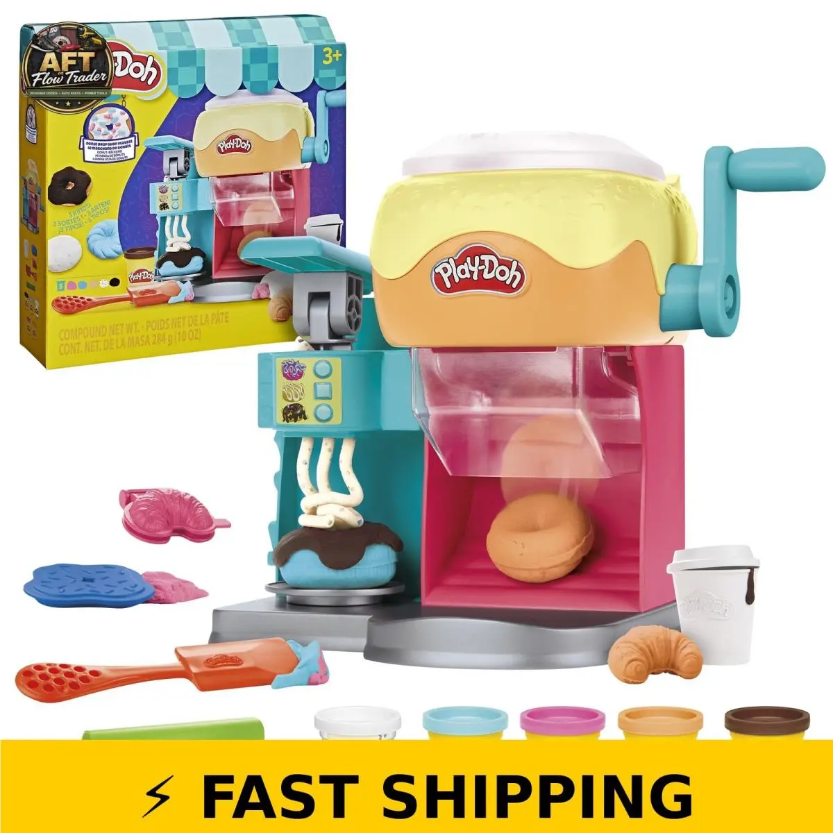 Play-doh Donut Drop Shop Play Kitchen Toy For Kids