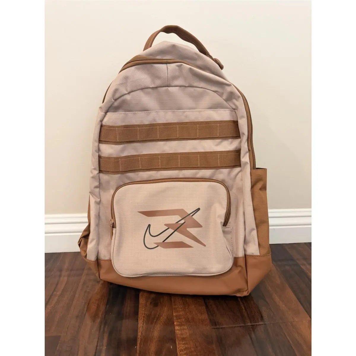 Nike 3BRAND Russell Wilson Backpack Hemp Tan 15” Laptop School Bag
