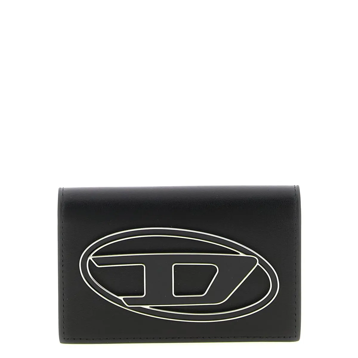 Diesel Black Leather Cardholder - DI328634BM