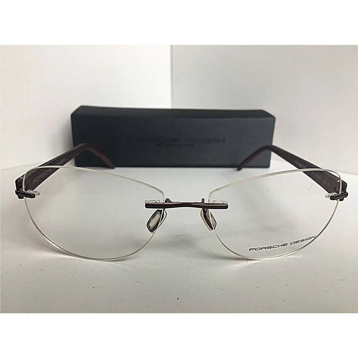 Design P 8209 P8209 B 55mm Rx Rimless Women`s Eyeglasses Frame Italy by Porsche