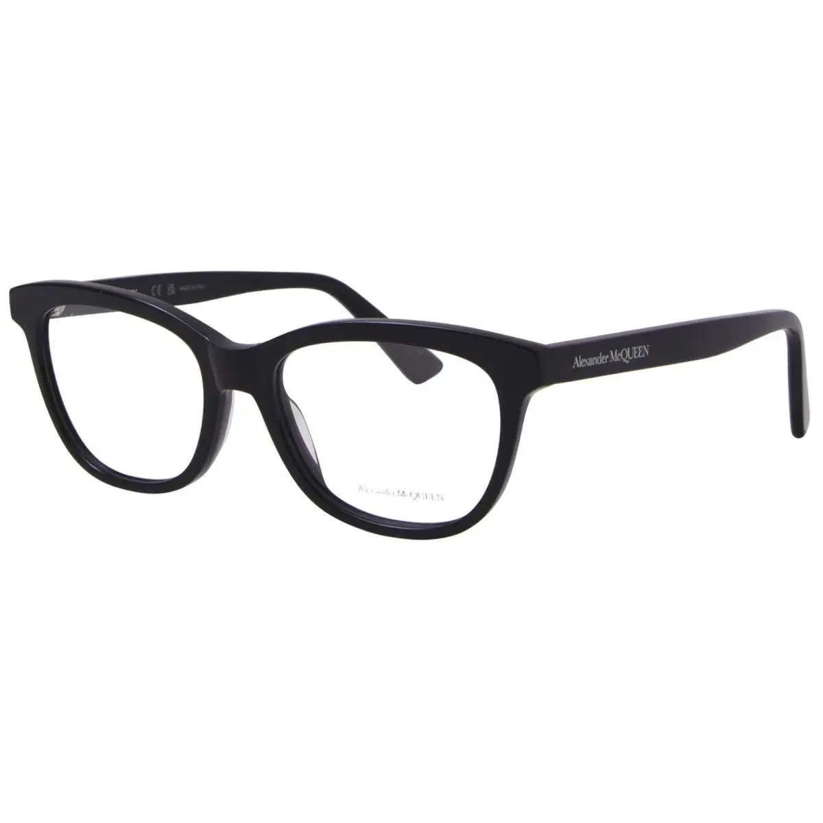 Alexander Mcqueen AM0461O 001 Eyeglasses Women`s Black Full Rim Cat Eye 53mm by Alexander McQueen