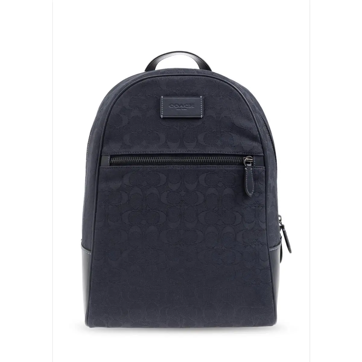 Coach Theo Backpack In Signature Jacquard Navy Laptop Work College Book Bag