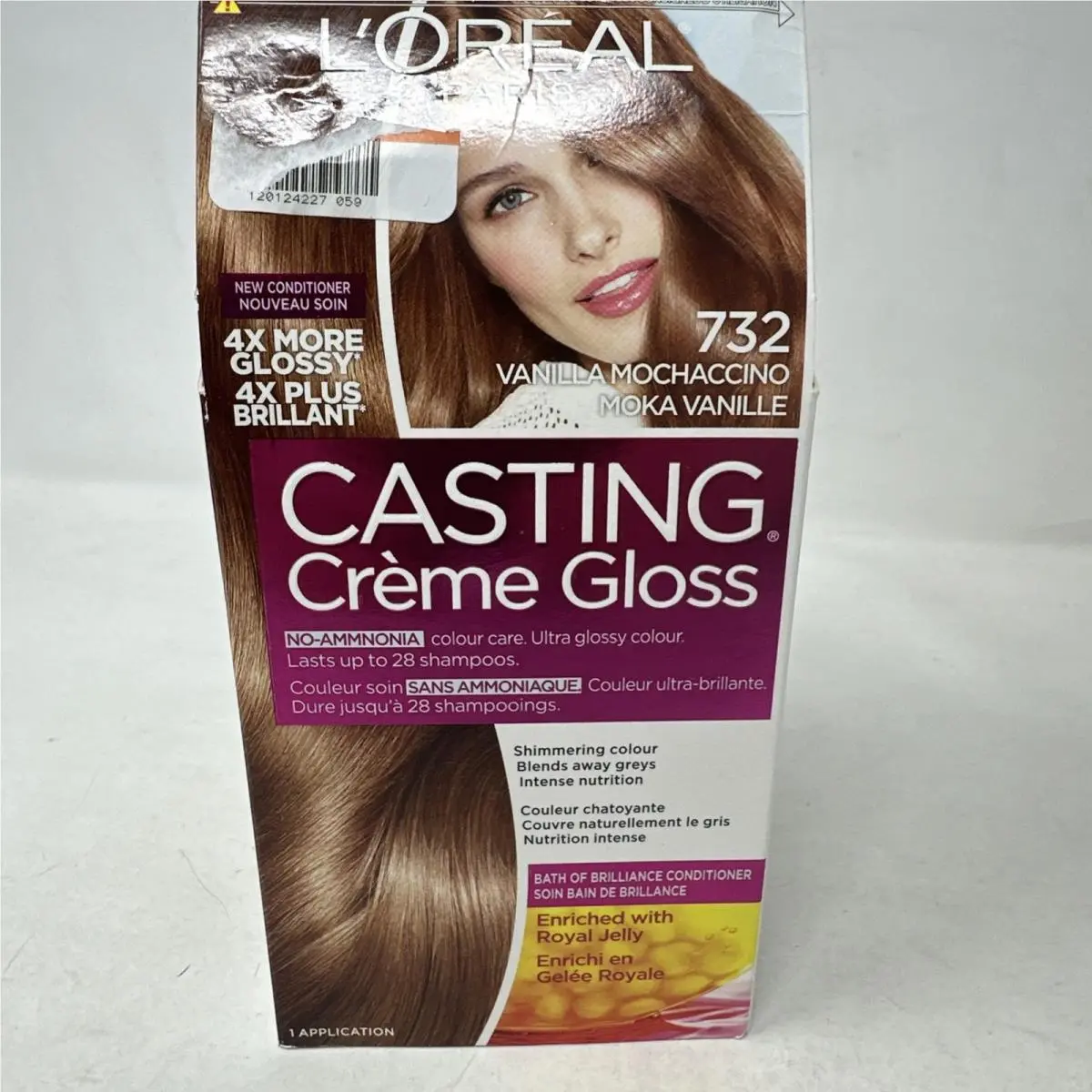 L`oreal Casting Creme Gloss 732 Vanilla Conditioning Hair Color Htf