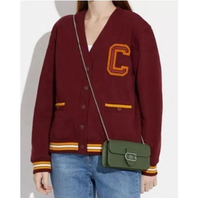 Coach Morgan Dark Sage Pebbled Leather/silver Hrdwr Crossbody