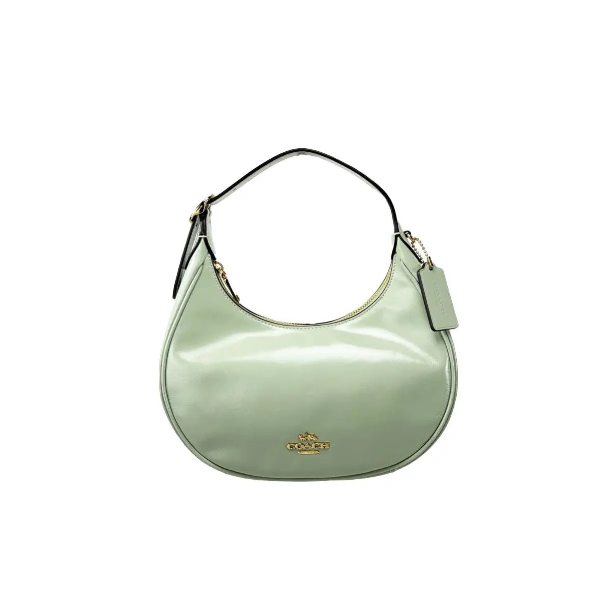 Coach Emily Glazed Leather Shoulder Bag