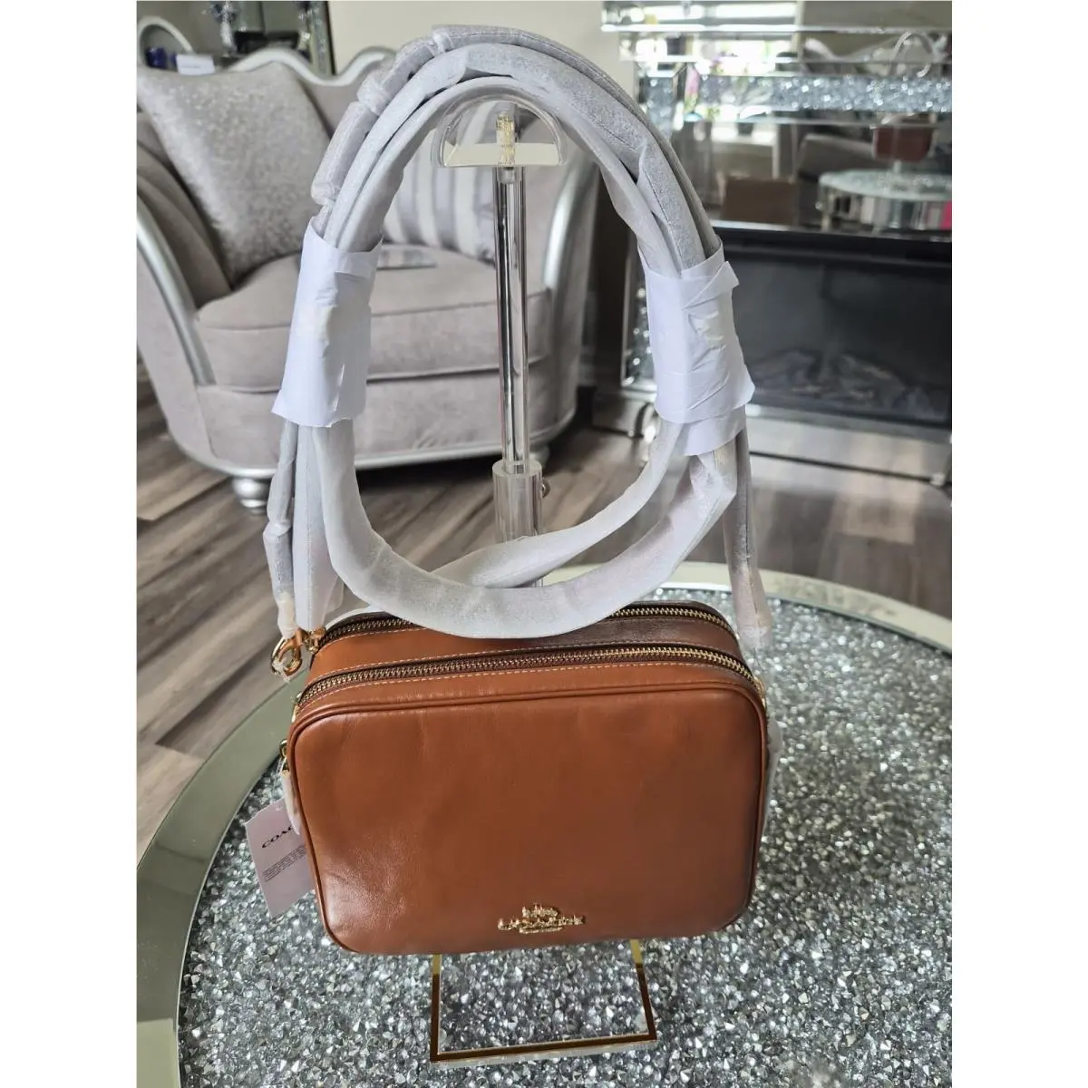 Coach Crinkle Leather Crossbody