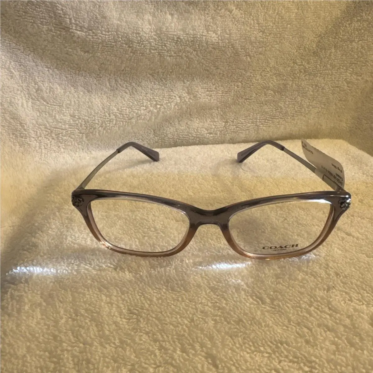 Coach Eyeglasses Prp Shn OHC6142 5554 51-17-140 Violent Pink Glitter Gradient