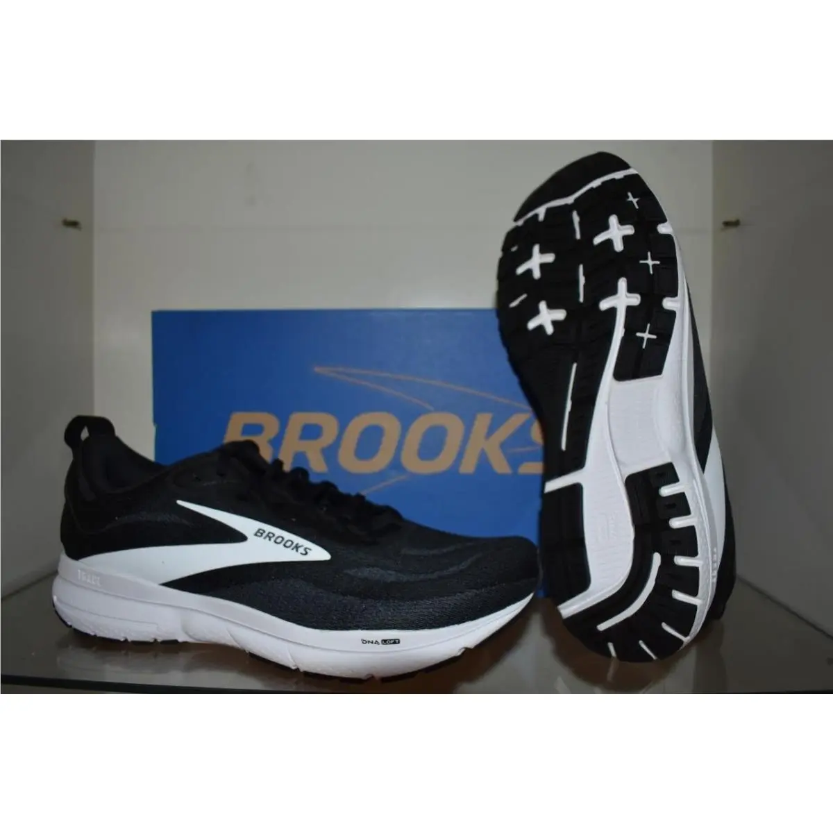 Brooks Trace 4 Men`s Running Shoes Black/grey/white 110452 1D 090